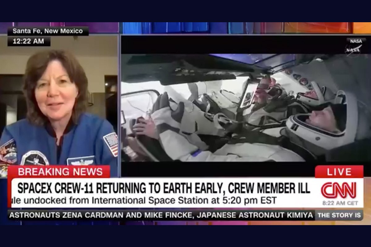 CNN NEWSNIGHT: SPACEX CREW 11 RETURNING TO EARTH EARLY