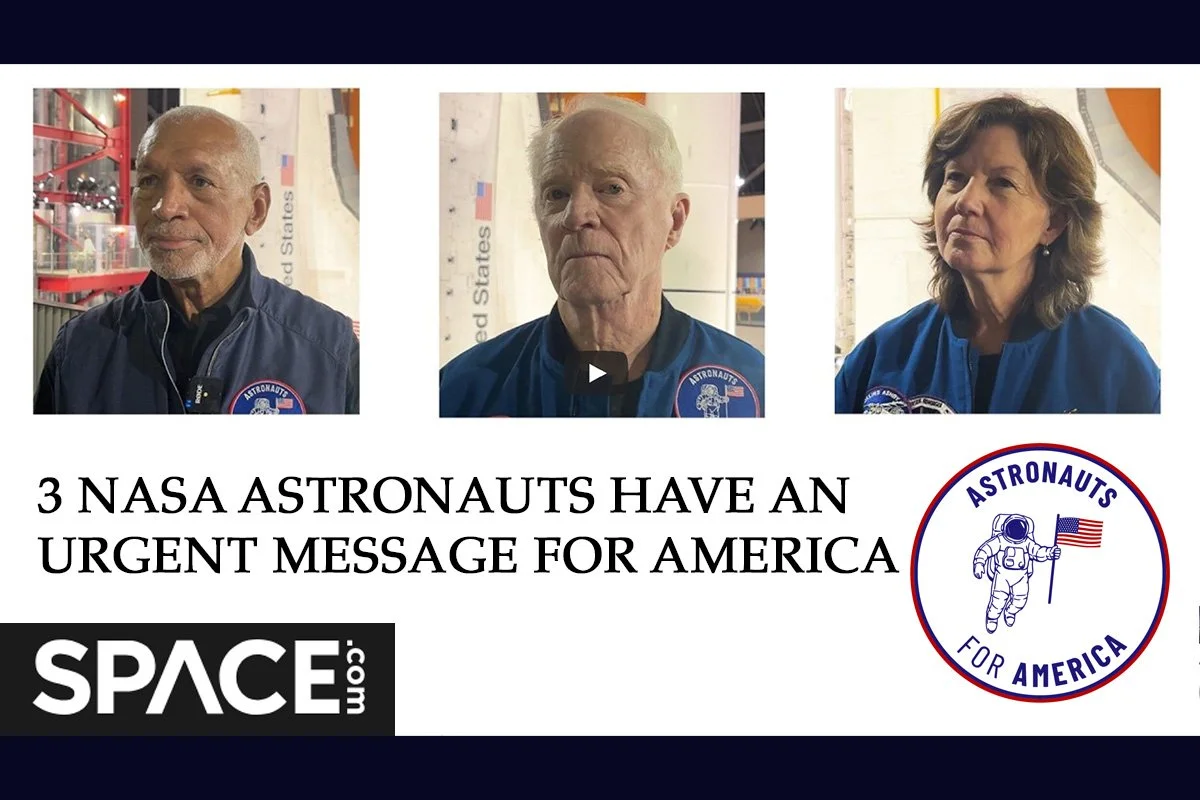 SPACE.COM: NASA'S RETIRED ASTRONAUTS ARE HITTING THE ROAD TO GET YOUNG PEOPLE TO VOTE