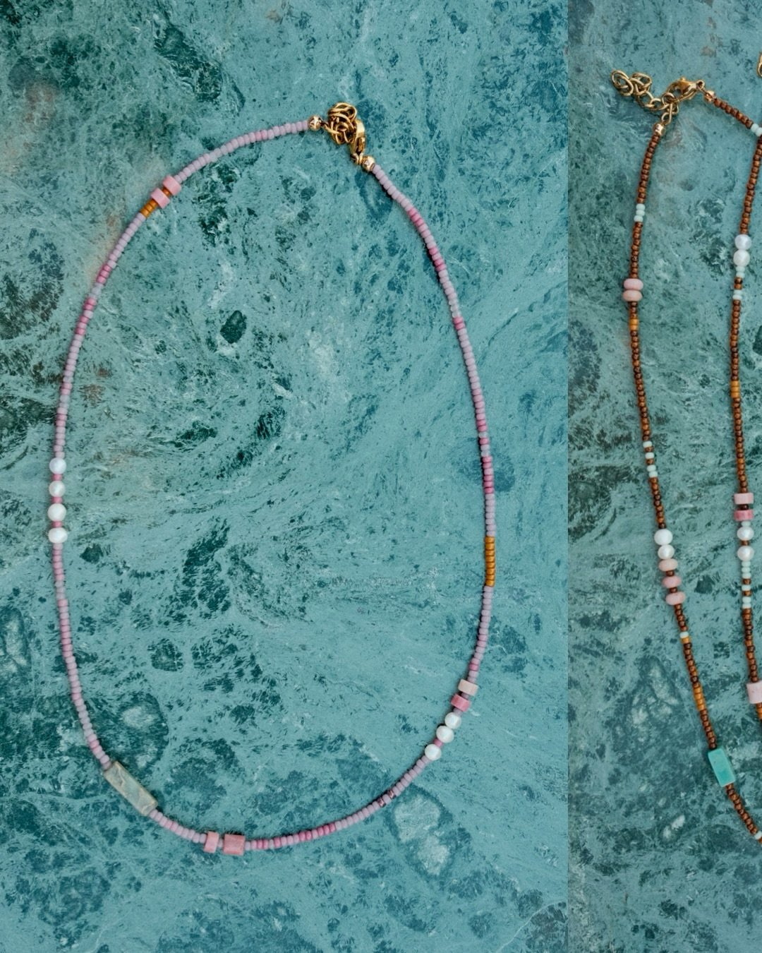 some of my favorite necklaces that found their homes at the @craftlakecity holiday market 💗