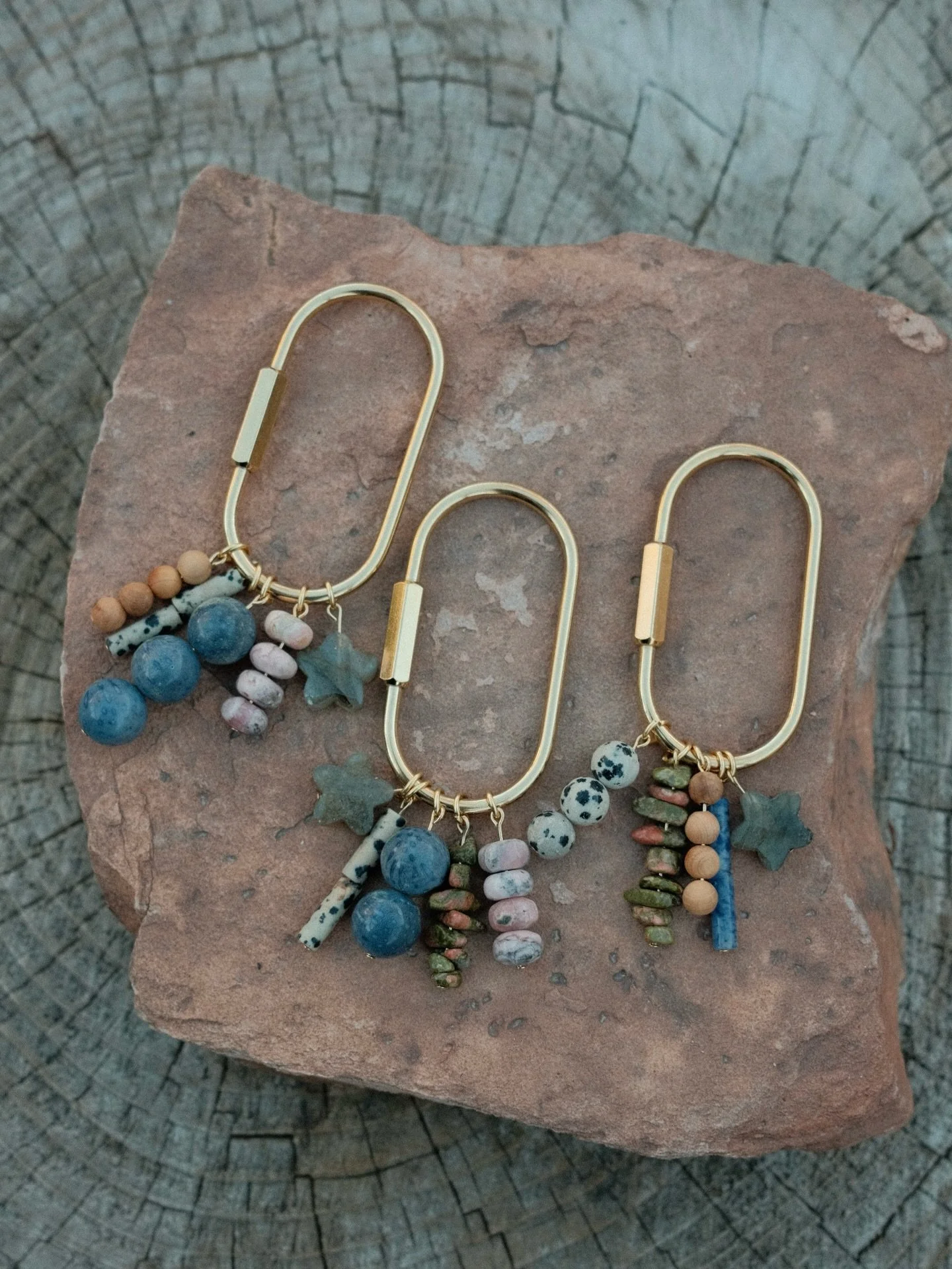 I make jewelry for your bag now ✨ these bag charms will be at @thefrontclimbing market on Saturday 🤗