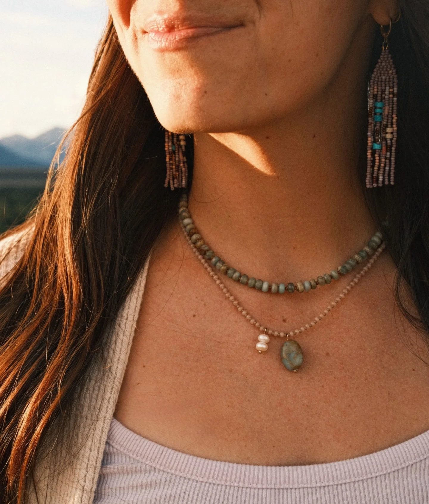 my favorite necklace combo 🤍