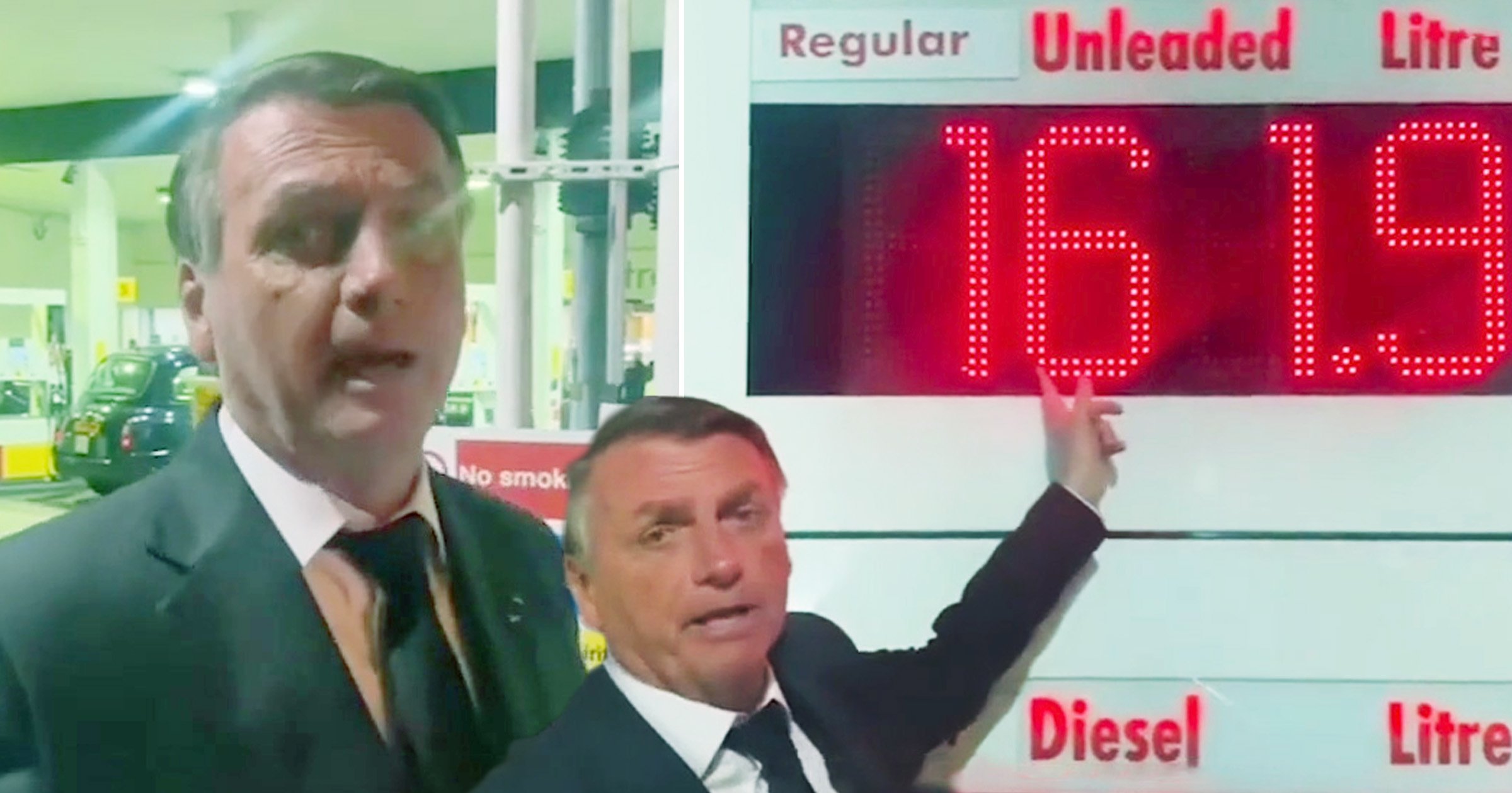 Brazilian president shares outrage over UK fuel prices in bizarre video