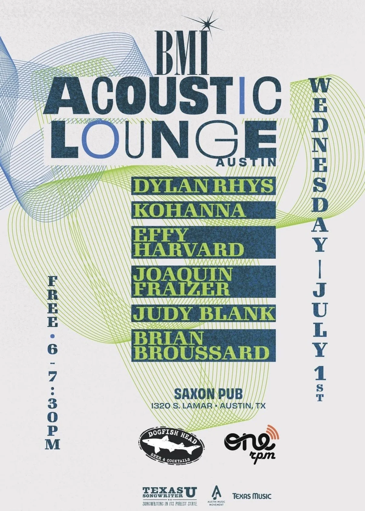 Saxon Pub for BMI's Acoustic Lounge