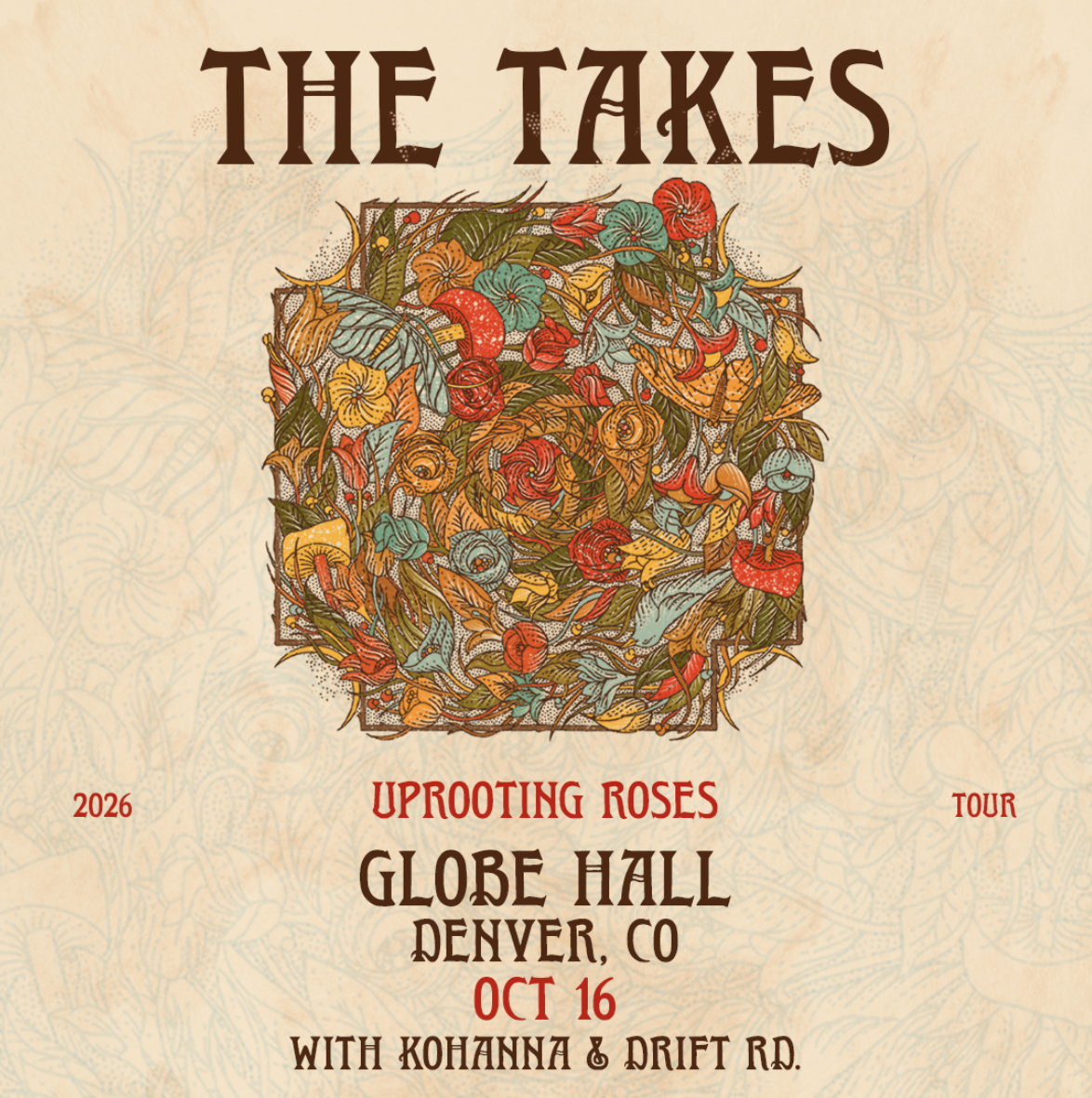 Globe Hall with The Takes + Drift Rd.
