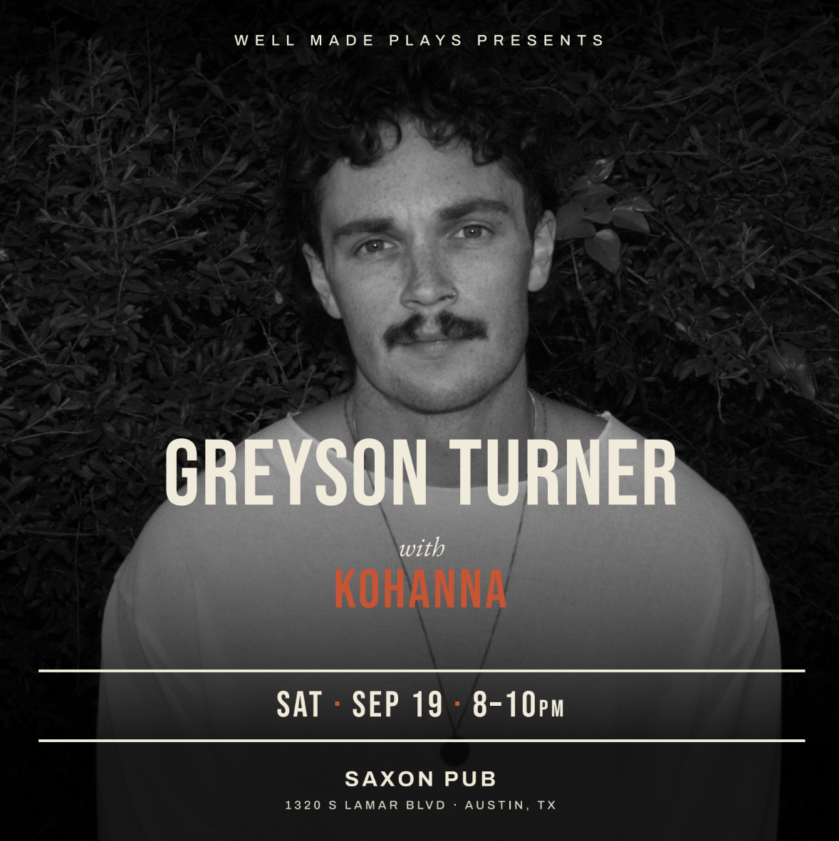 Saxon Pub with Greyson Turner