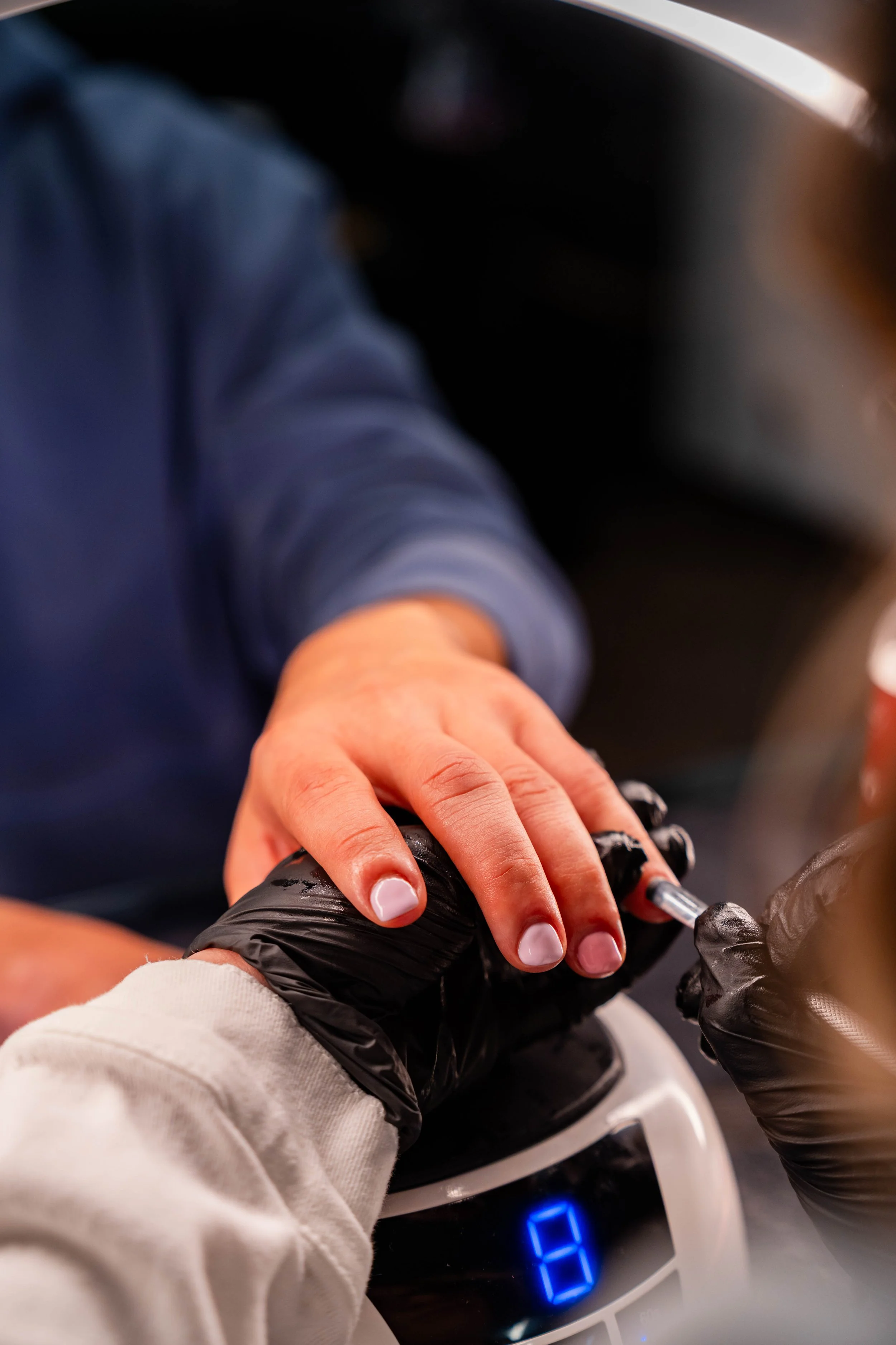 Gel manicure service at GROW Salon & Spa in Brookside Kansas City