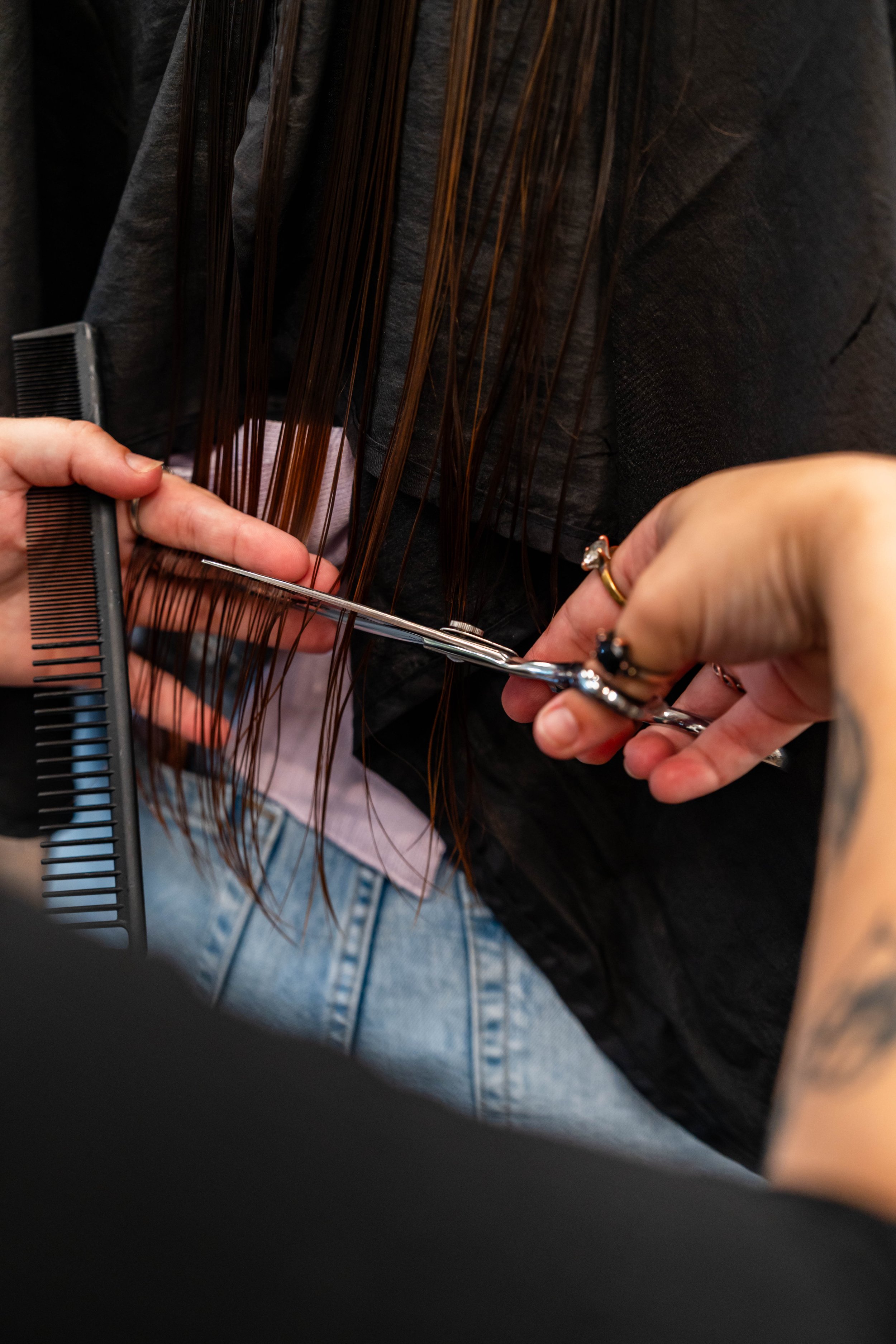 Precision haircut at GROW Salon & Spa in Brookside Kansas City