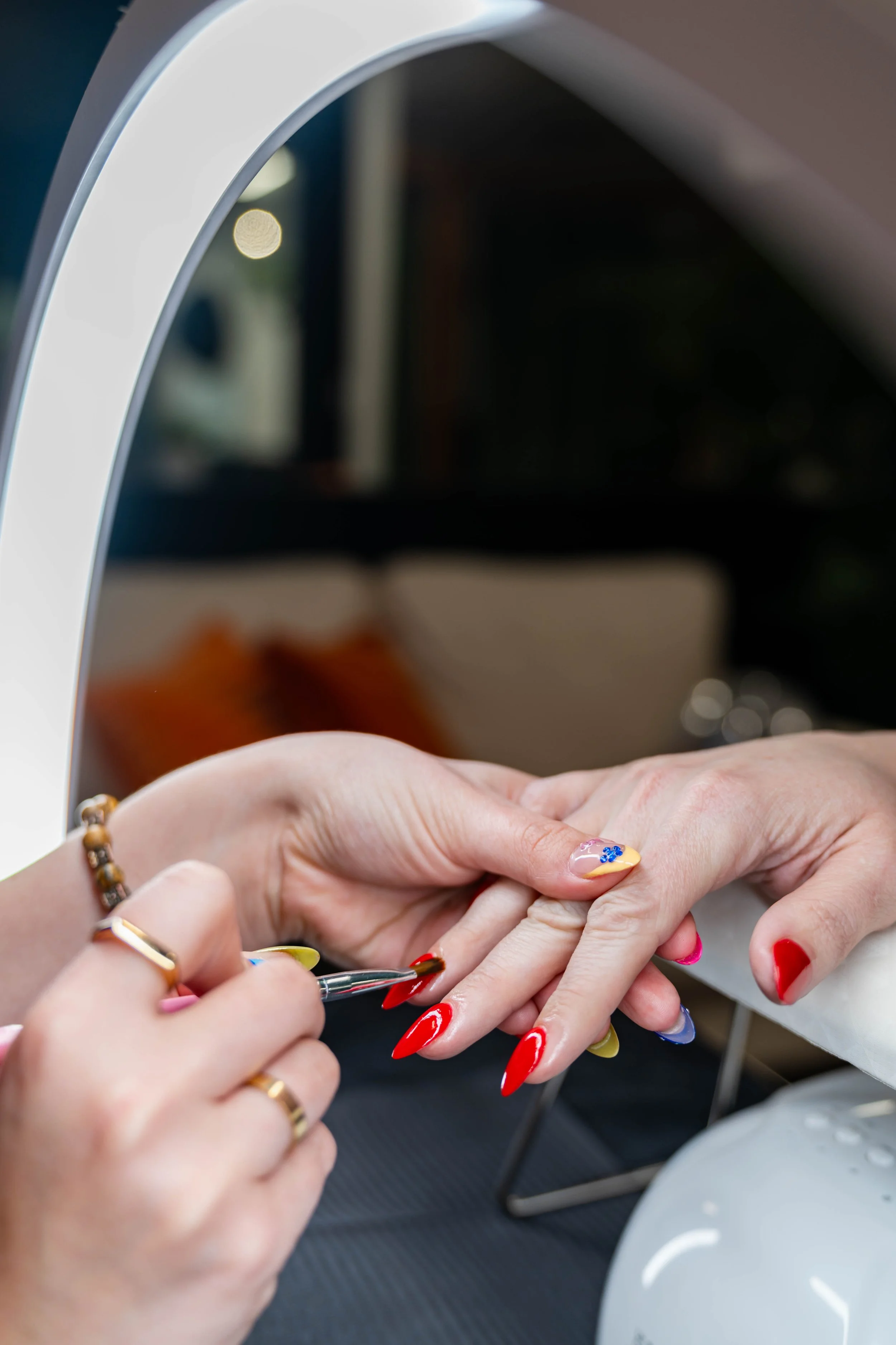 Gel manicure nail service at GROW Salon & Spa in Brookside Kansas City