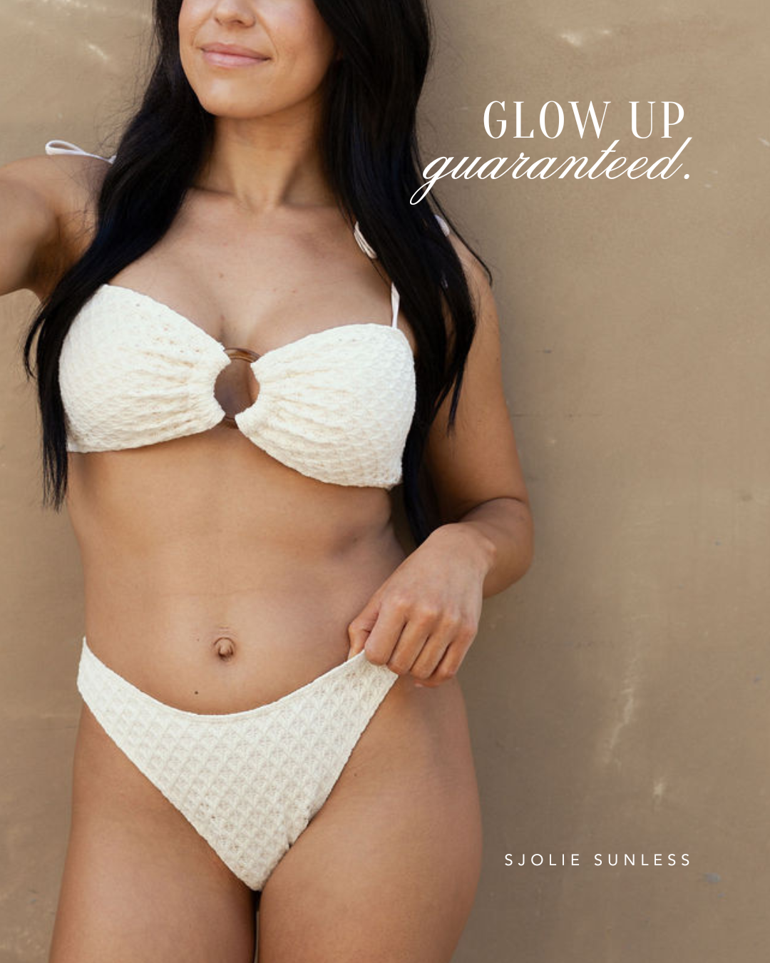 Natural looking custom spray tan results at GROW Salon & Spa in Brookside Kansas City using professional Sjolie sunless tanning solution.