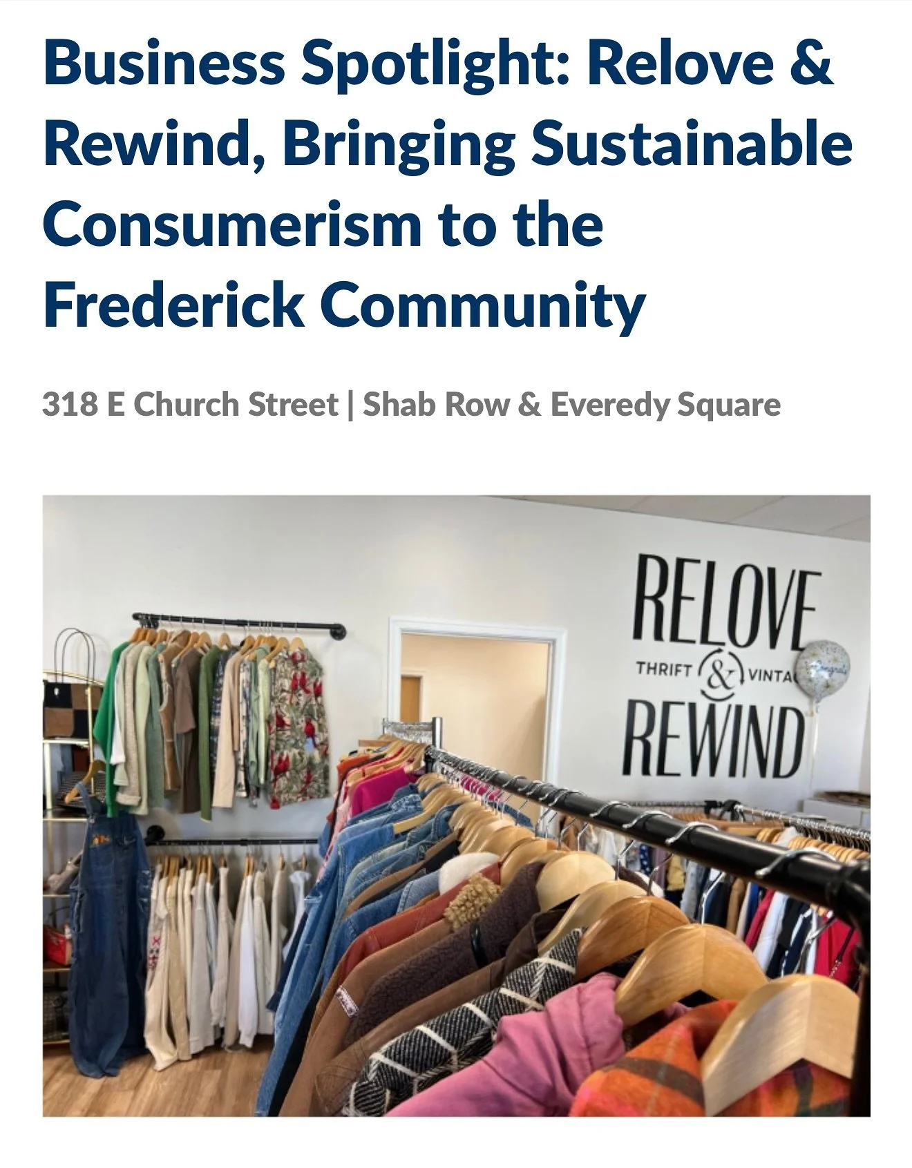 thank you so much for the thoughtful write up @east.frederick.rising 🫶🏼

Nick and I truly cannot express our gratitude for all the support the community has given us since opening our doors in late September. We&rsquo;re so excited for this upcomin