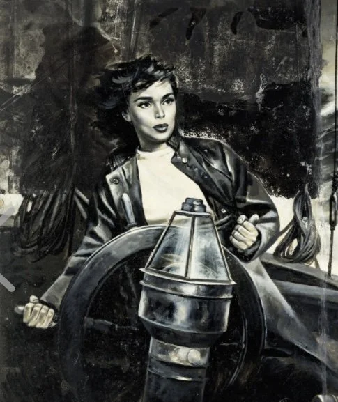 Real Men’s Magazine Original Art “Queen of the Clipper Ships” attributed to Robert Stanley | 1958