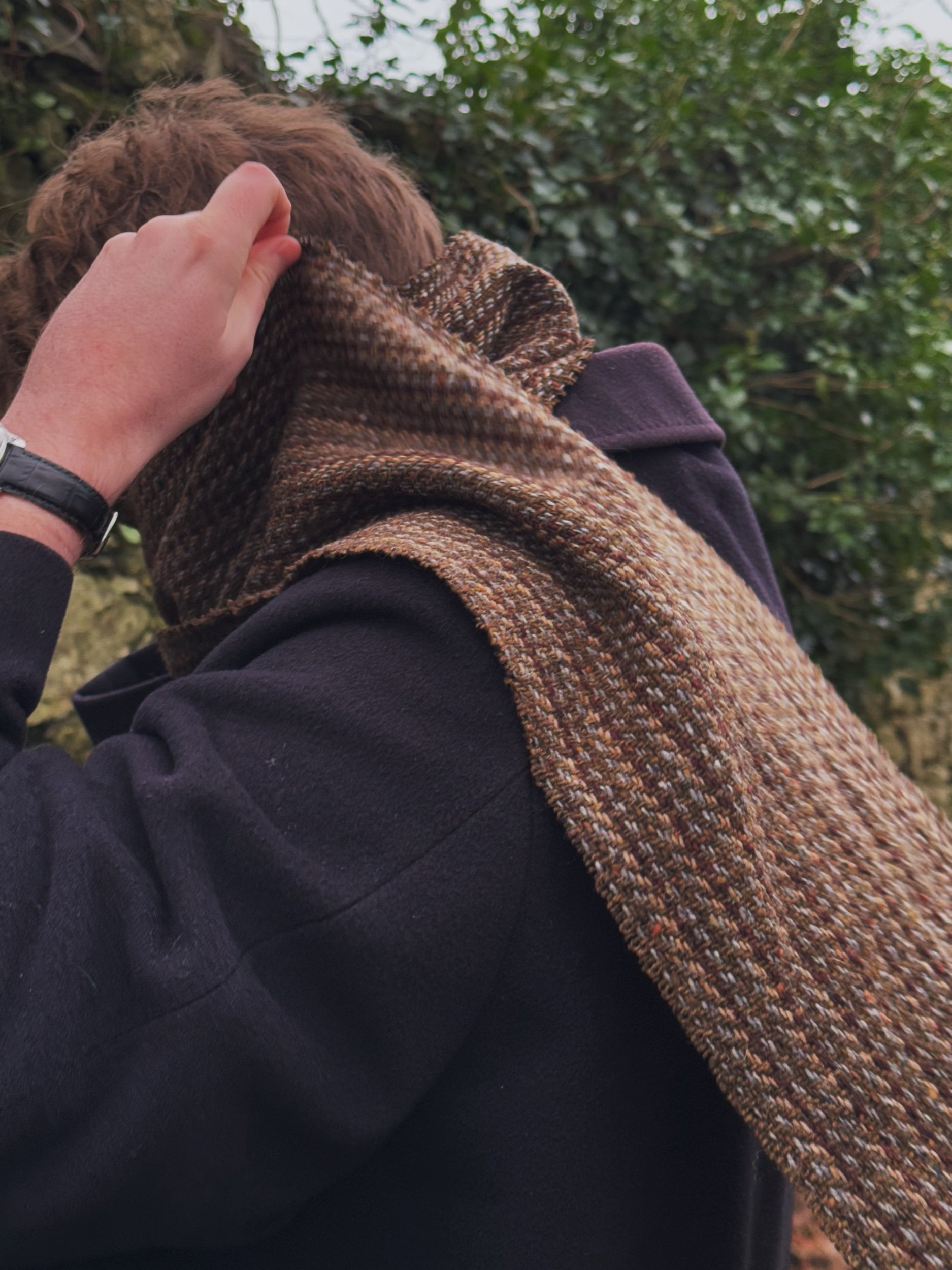 weaver tweed dublin wicklow nature wool scarf seolstudios seol ailbhe beatty