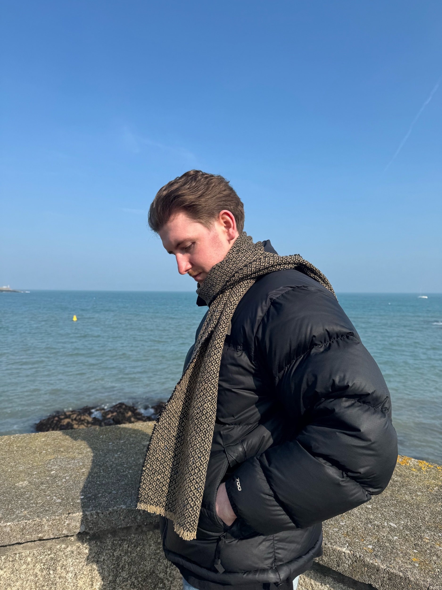 dublin tweed weaving ireland heritage irish handmade handwoven fabric ailbhe beatty architect weaver weaving loom seol studios scarf fashion interiors