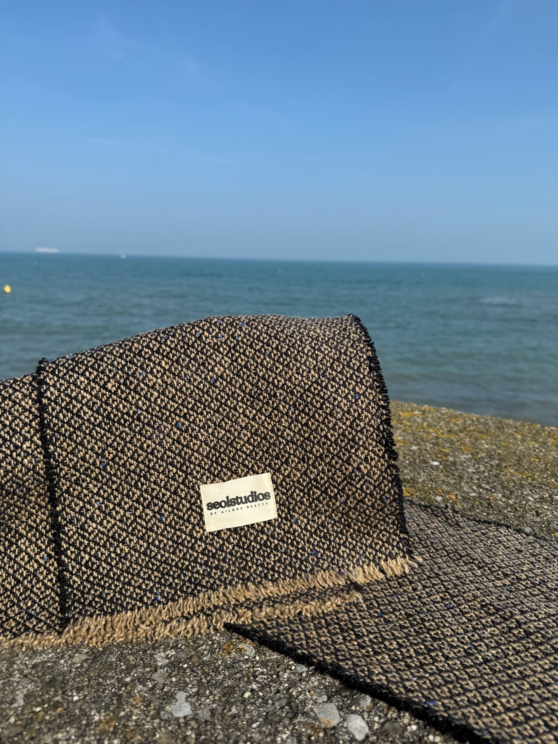dublin tweed weaving ireland heritage irish handmade handwoven fabric ailbhe beatty architect weaver weaving loom seol studios scarf fashion interiors