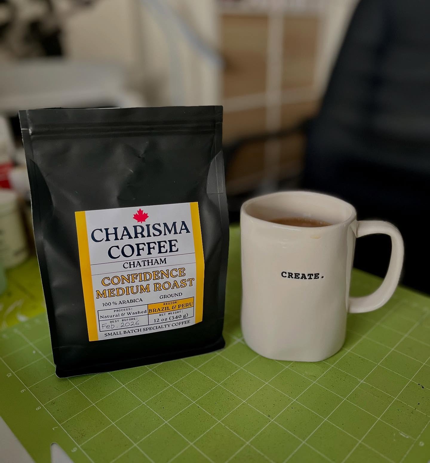 Thanks @charismacoffee.ca for the fuel and encouragement! Prepping for May 3rd = caffeine required. ☕️ 🐿️