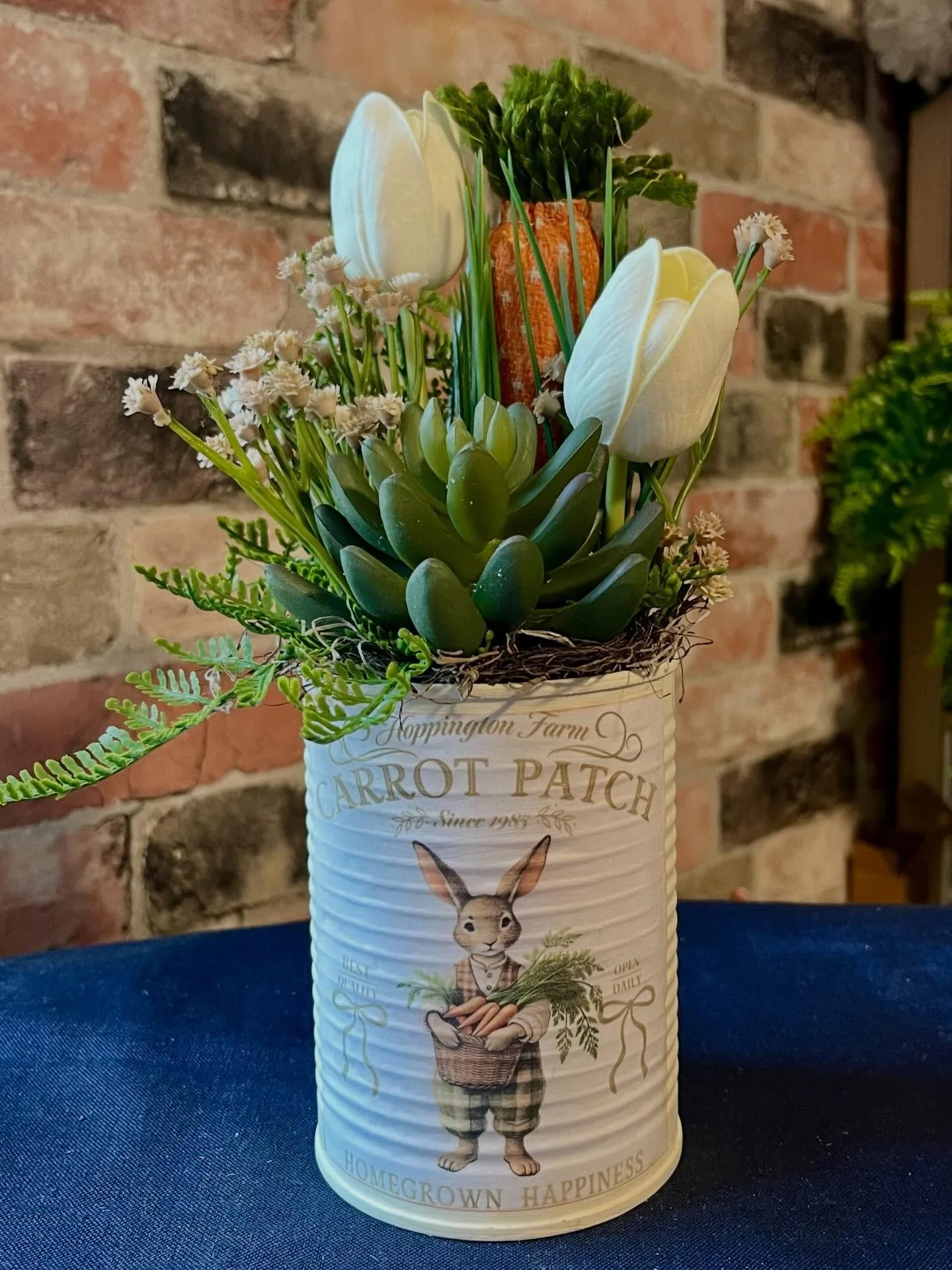 A little dose of spring courtesy of Hoppington Farms and this guy with his plaid britches. 🥕 Just one of the designs to see on Sunday March 29th! @jewelry.by.janinecraftshows