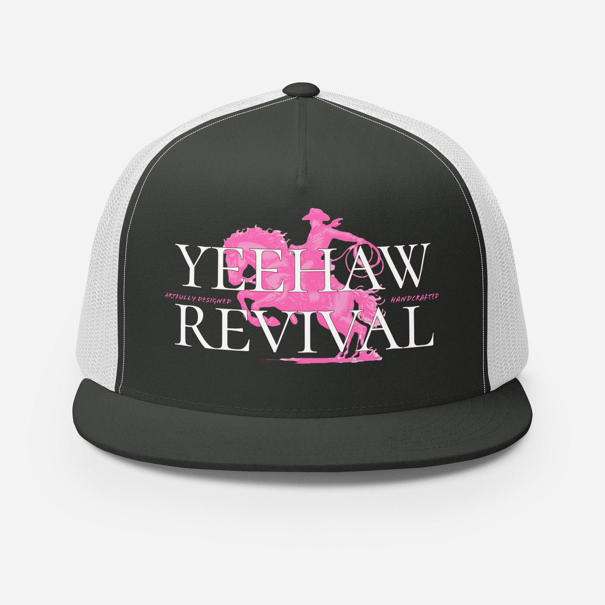 5-panel-trucker-cap-charcoal-white-front-68163f9d0e8d2.jpg