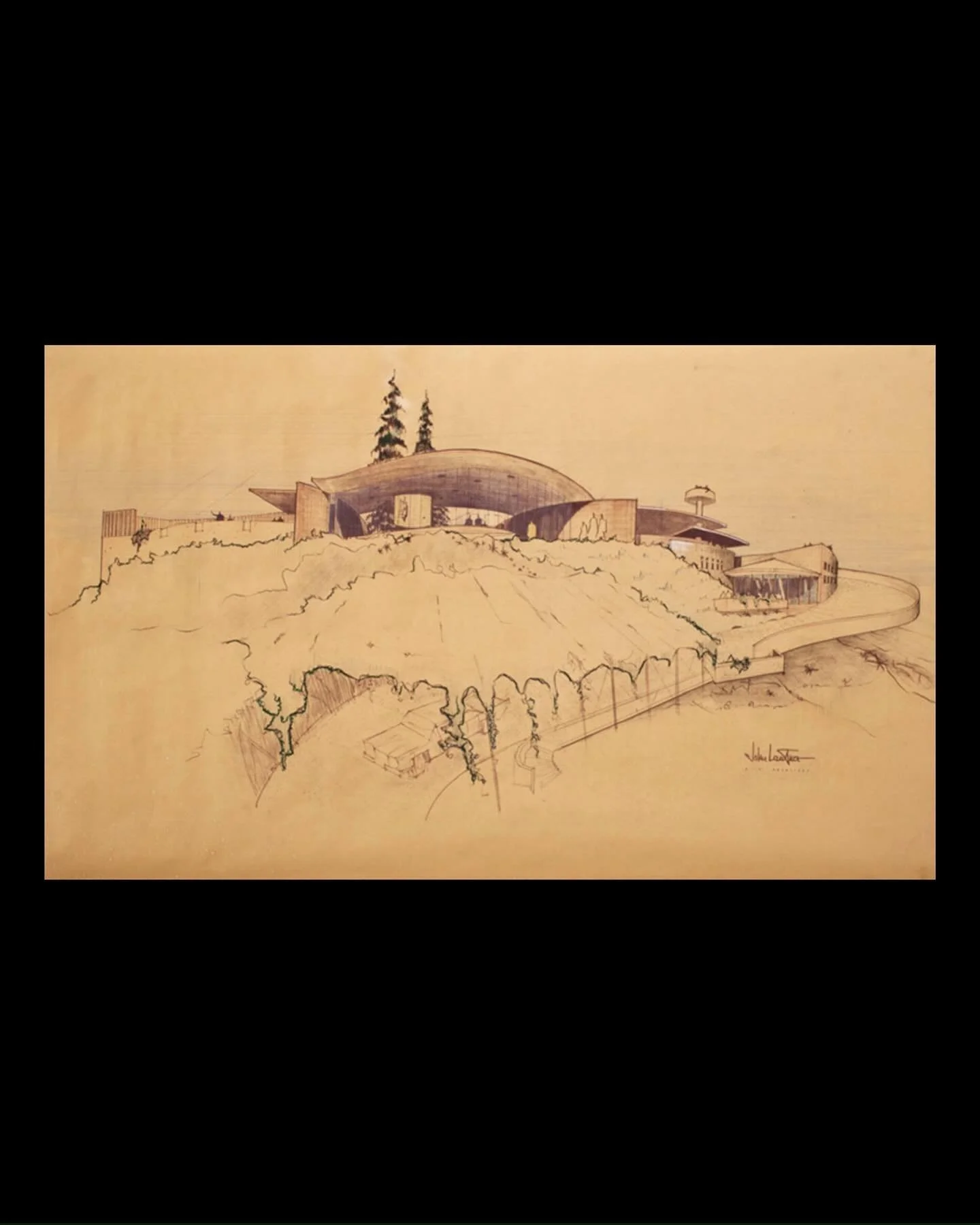 John Lautner - sculpted living environments.

A student of Frank Lloyd Wright, Lautner pushed Organic Modernism into bolder, more emotive territory: concrete that flows like water, roofs that hover like wings, and spaces that dissolve the boundaries 