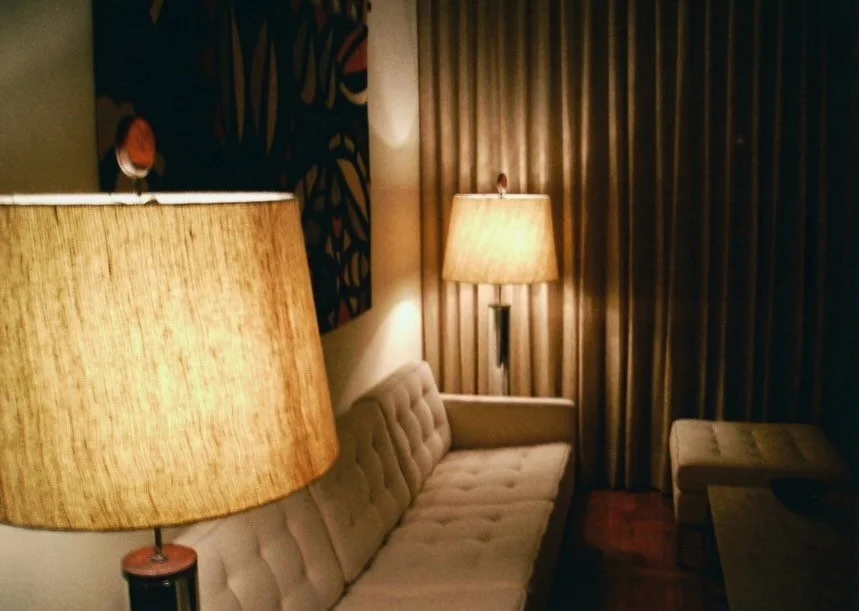 Early 2000&rsquo;s analog photos from S&atilde;o Paulo. The vibe is rosewood, colorful Scandinavian dishes, hand tooled marquetry boxes with Brazilian landscape, vintage italian  60&rsquo;s hand down glass sconces, custom felt lined drawers organizer