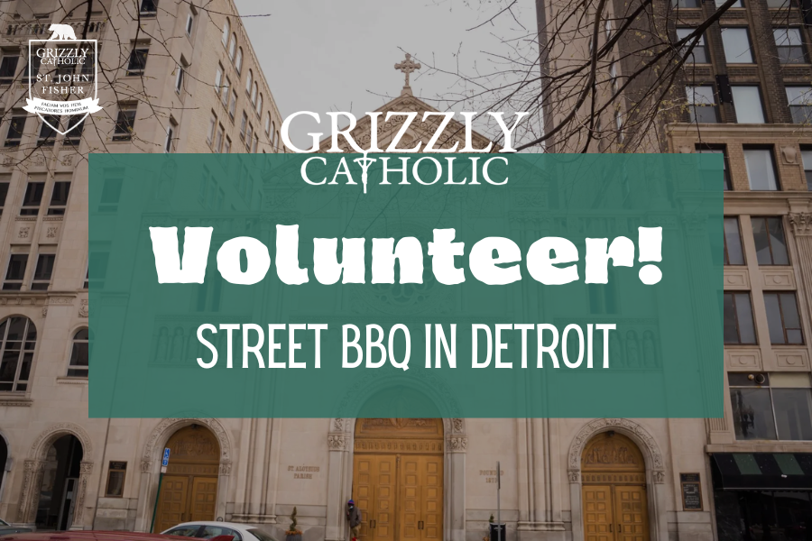 Grizzly Catholic Volunteer Street BBQ in Detroit