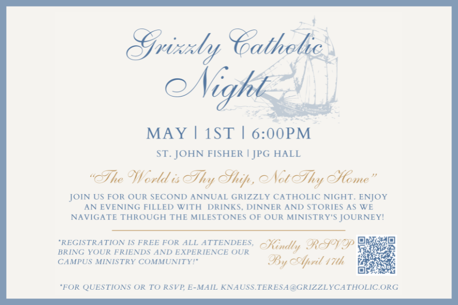 Grizzly Catholic Night: Unfurl the Sails!