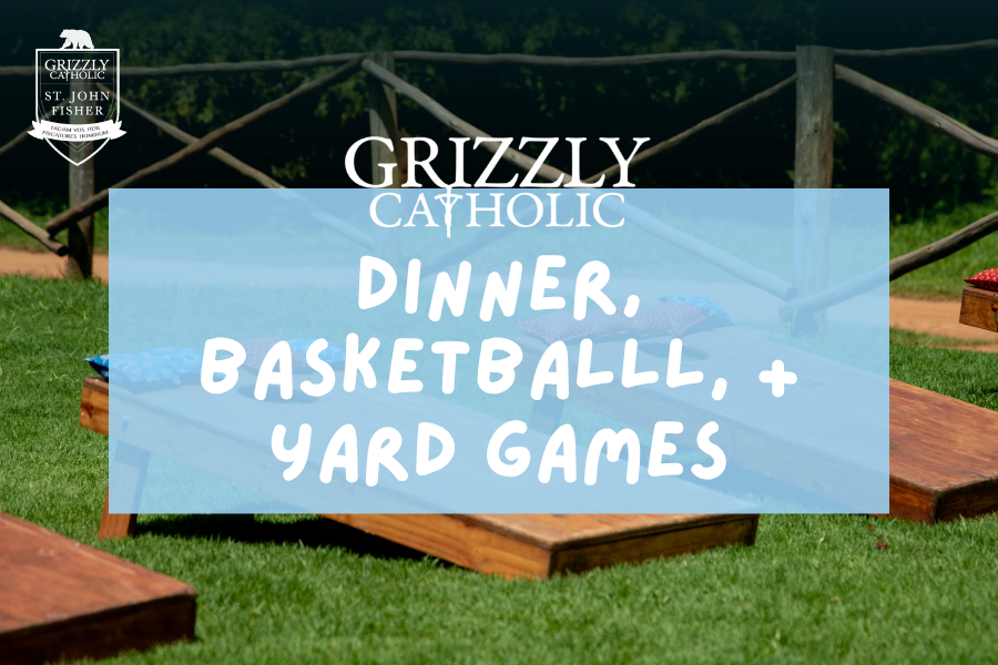 Dinner, Basketball, &amp; Yard Games at River Woods Park