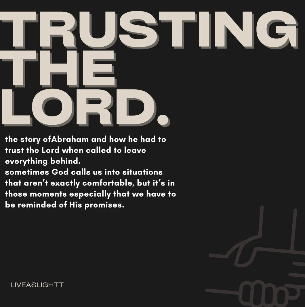 trusting the Lord.