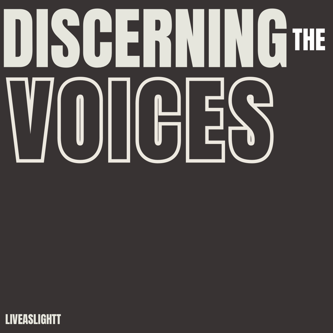 discerning the voices.