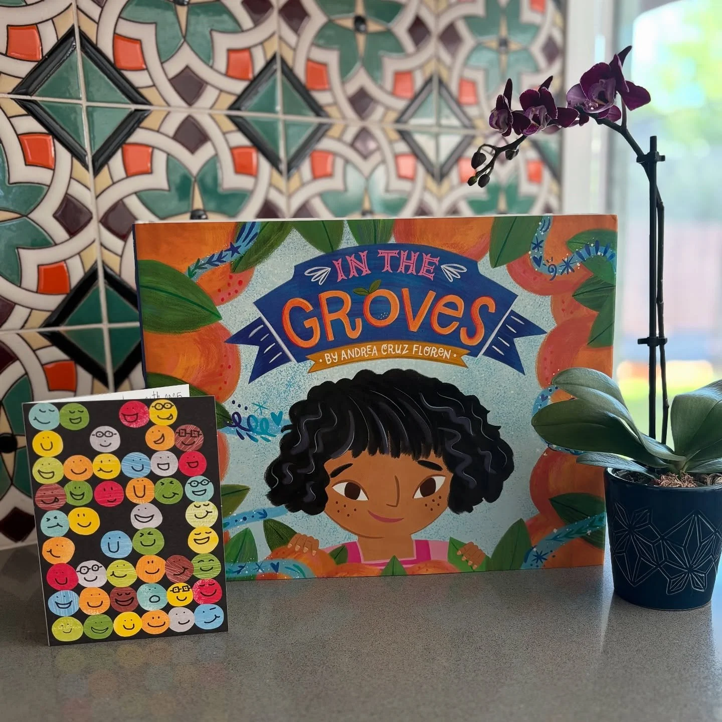 🍊What a beautiful way to spend a Thursday!🧡 I forgot to take photos, but I had the honor of presenting In The Groves to about 60 Newcomers ages K-5, @edgewaterelementaryschool with JeffCo&rsquo;s Newcomer Summer Academy. 

We talked about our famil