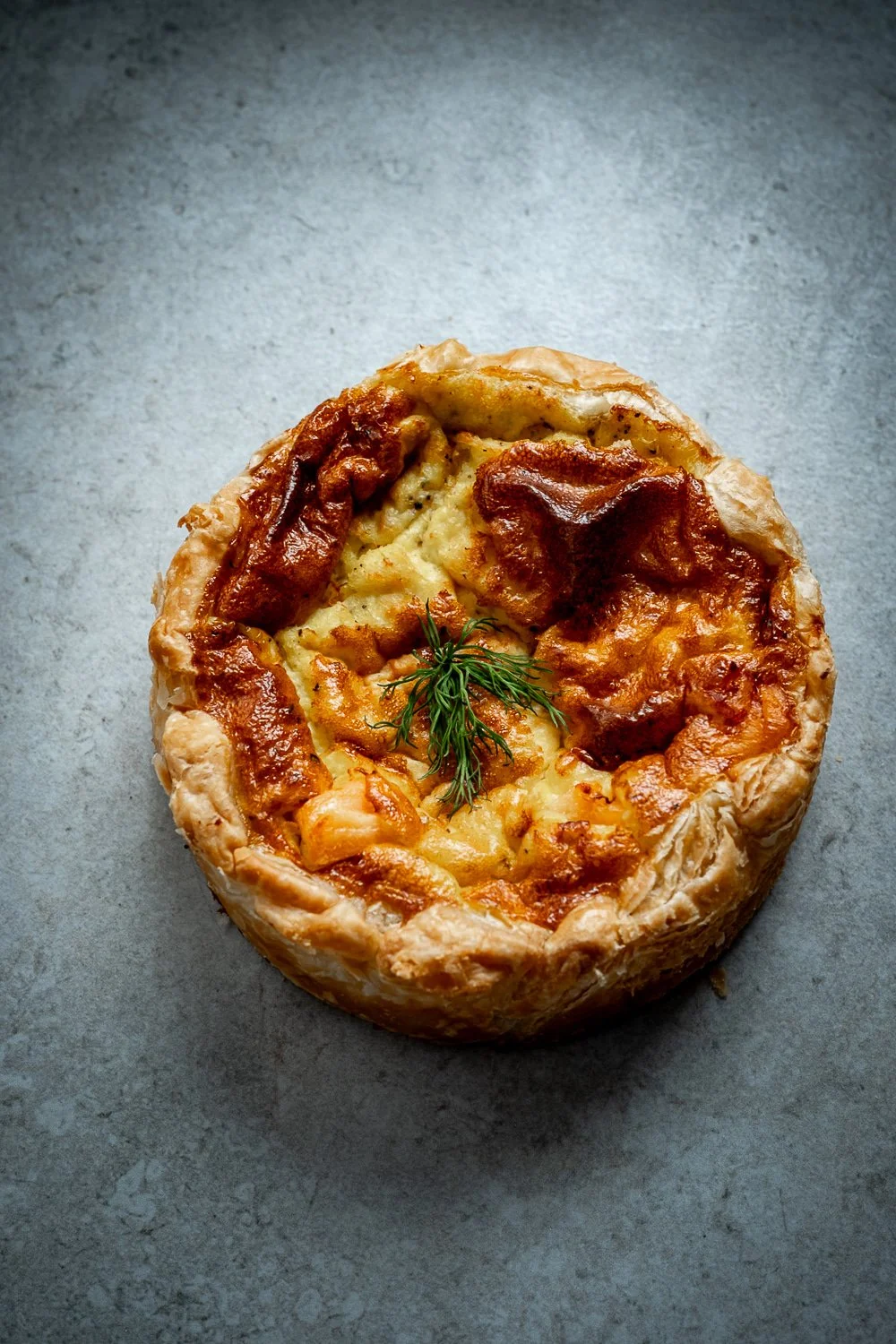 Salmon and Dill Quiche