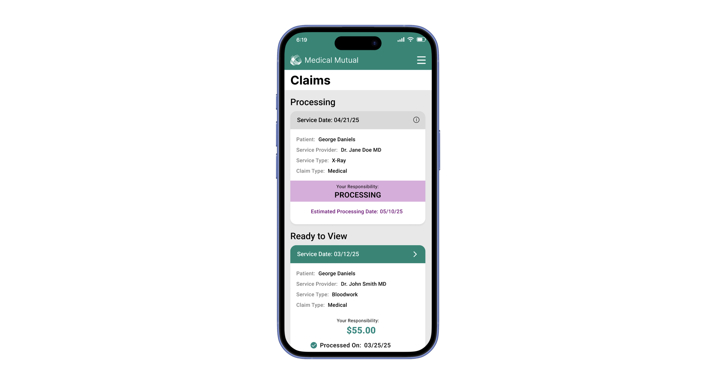 Improving Medical Claims Mobile Experience
