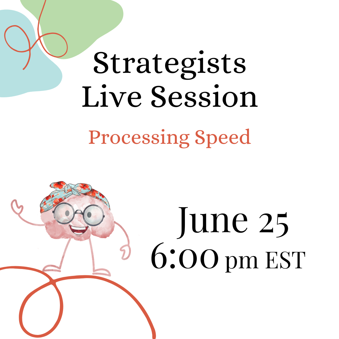 Strategists Live Session: Processing Speed