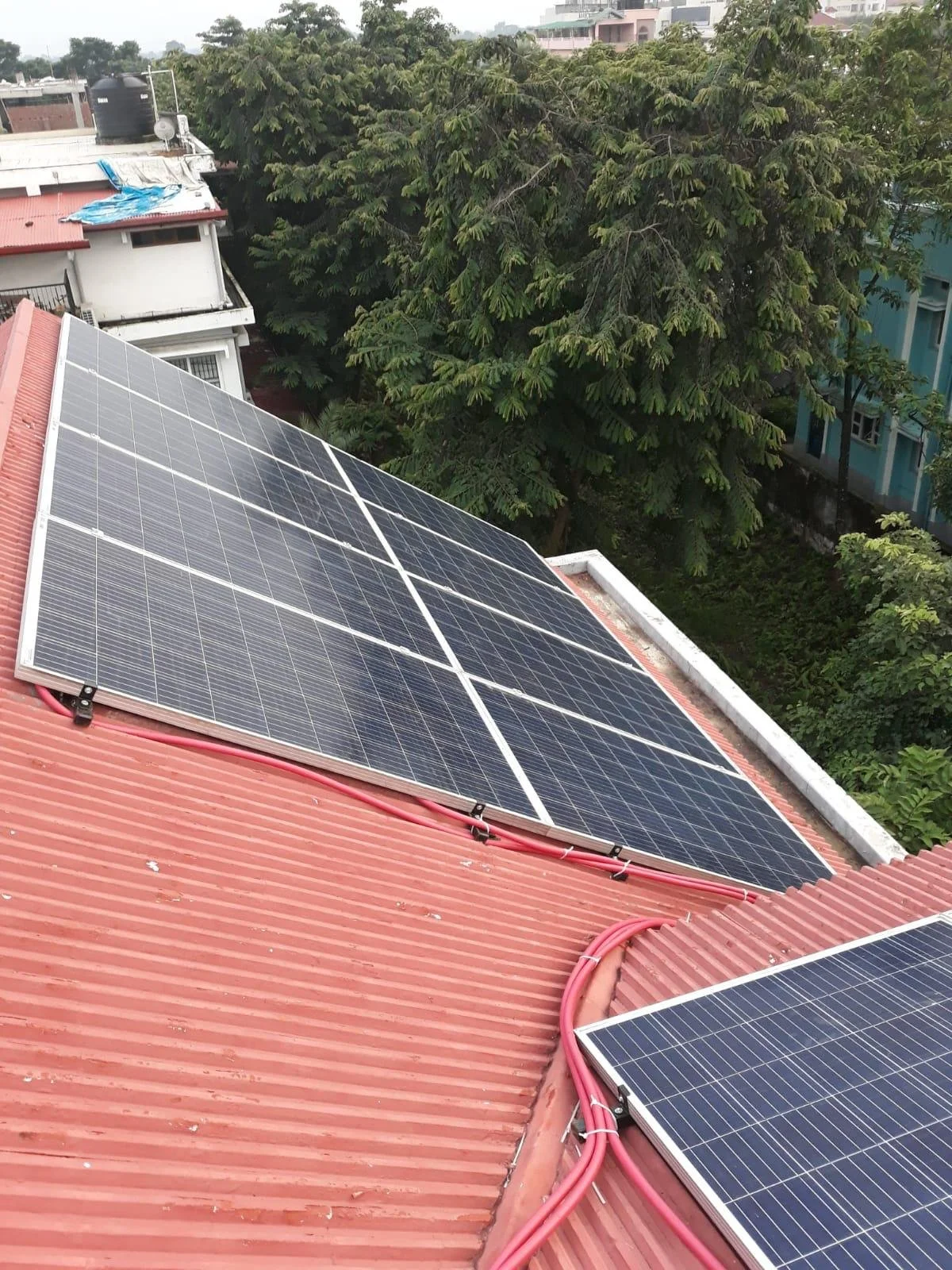 8kW solar rooftop installation by KVion Energies