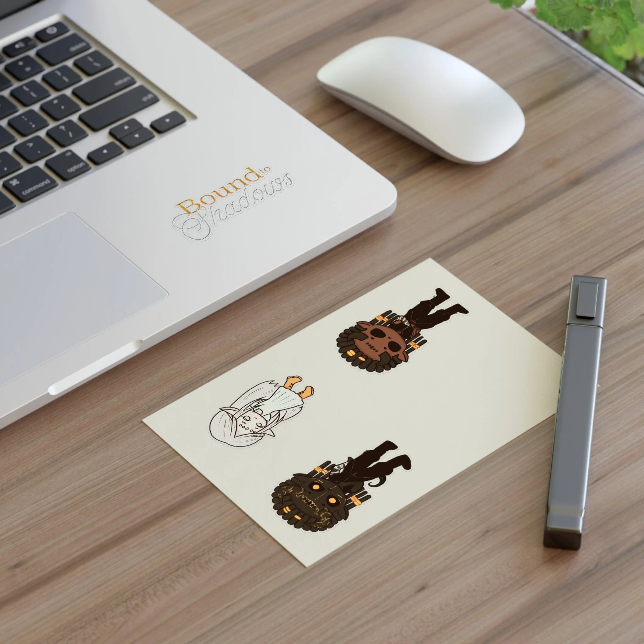Bound to Shadows Sticker Sheet — Fantasy Character Chibi Stickers