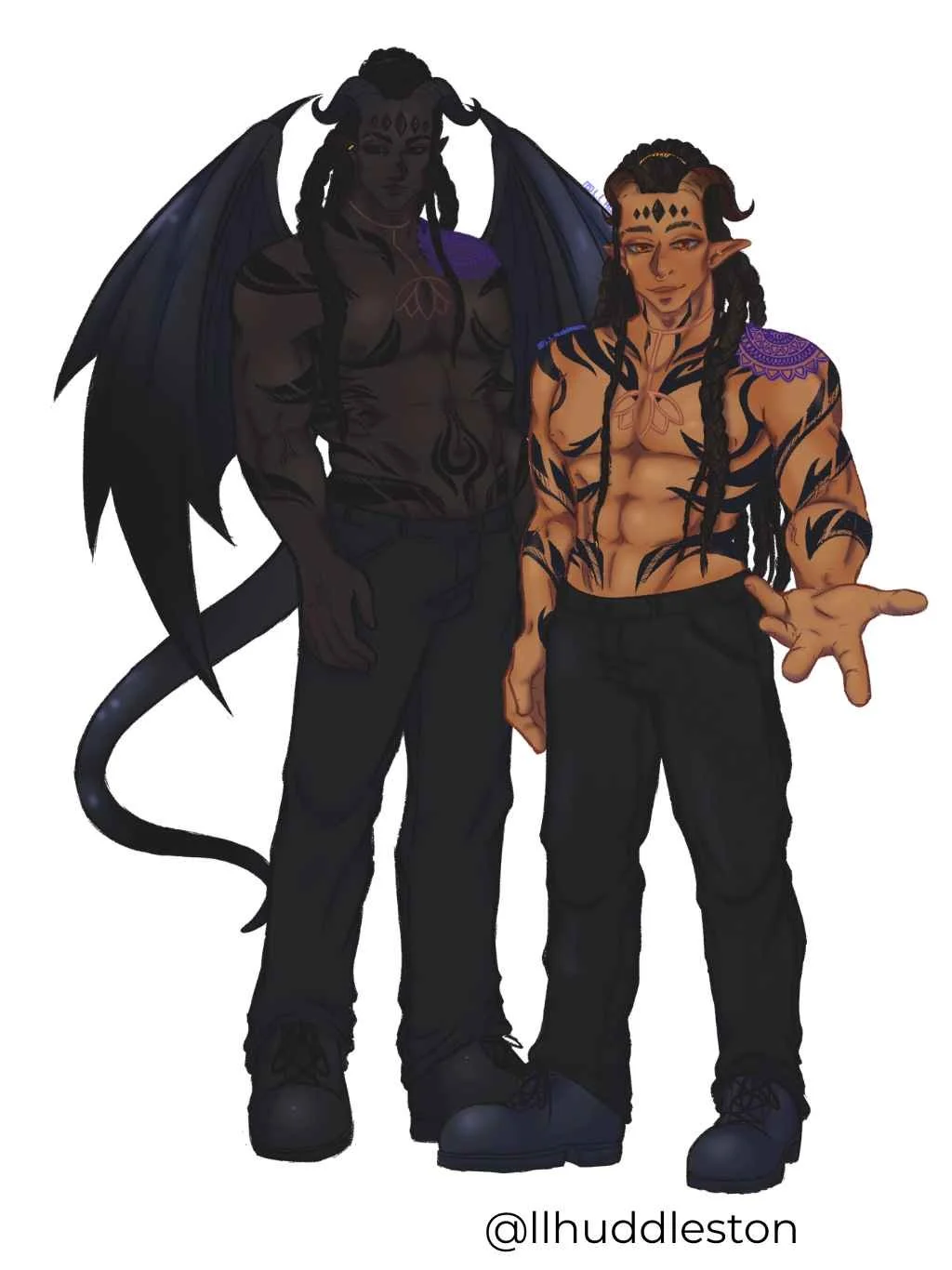 A'karash and Davik from the Eclipse Realms Saga