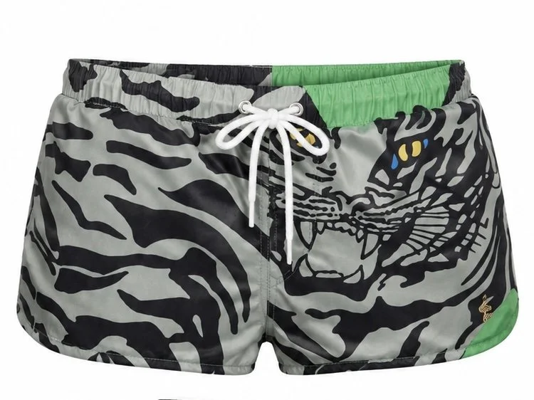 The Jungle Tiger Retro Short | Sage & Onyx