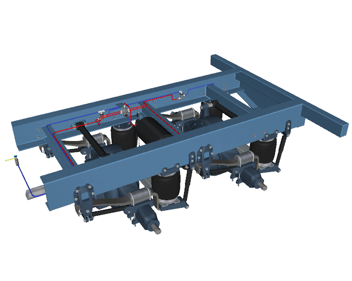 The Air Cushion suspension system.