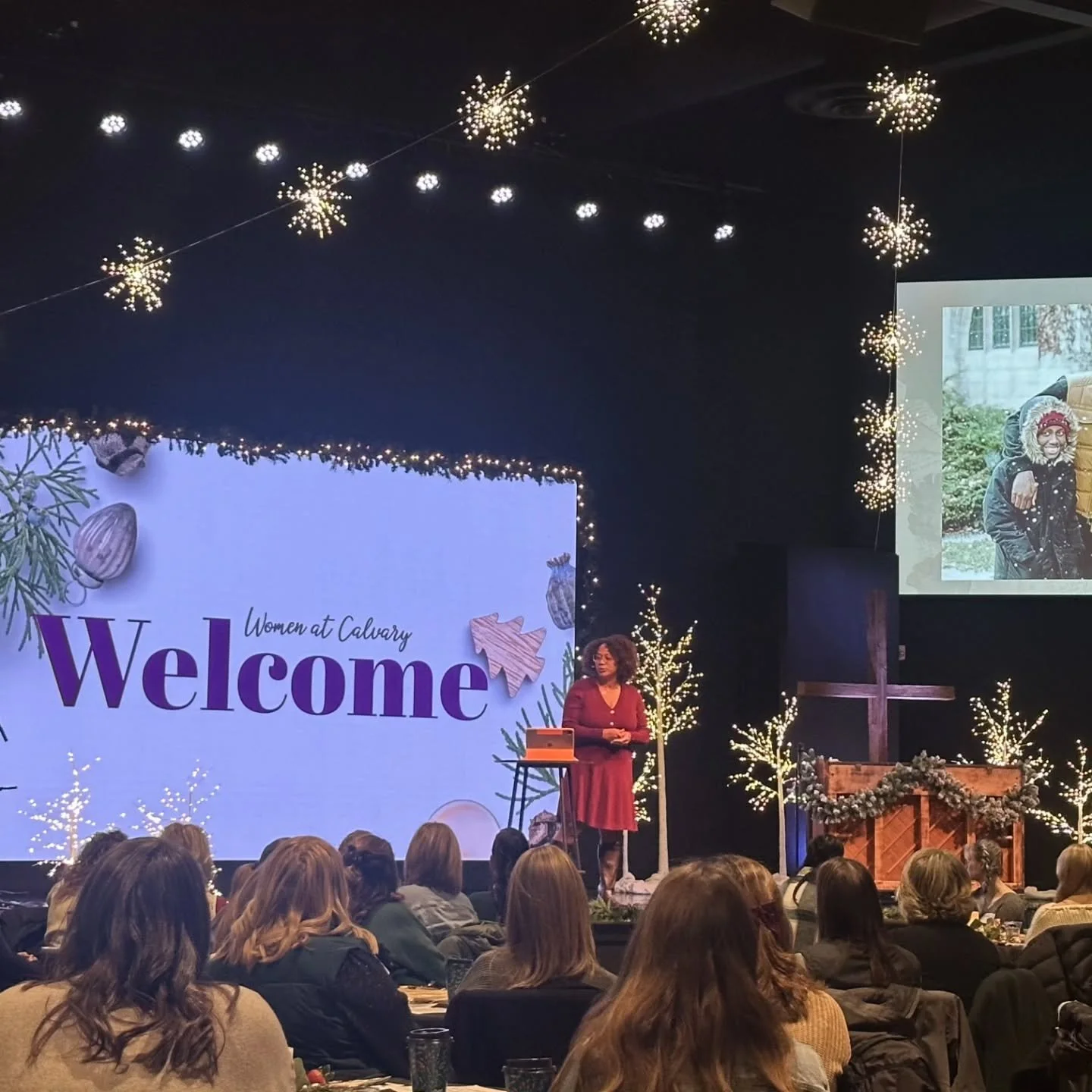 What a treasure today was to speak to the women of @yourcalvary about the God ordained journey of friendship between Mary and Elizabeth! My heart overflowed with joy connecting with the women. Thank you @lutzberry and Pastor Samm for entrusting your 