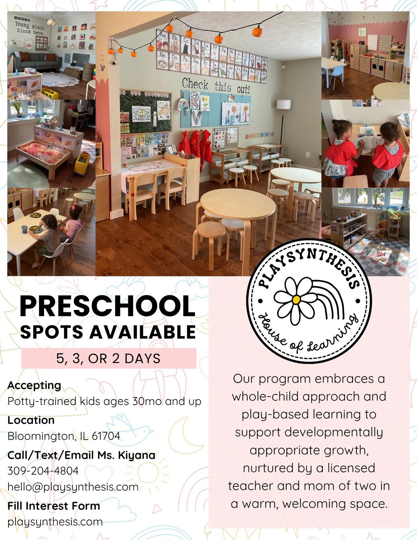 📌 Reposting an updated version of our preschool flyer to pin to our page!

If you head over to our website, you can fill out the interest form, and we&rsquo;ll reach out as soon as we can. Even if your little one isn&rsquo;t preschool age yet, you c