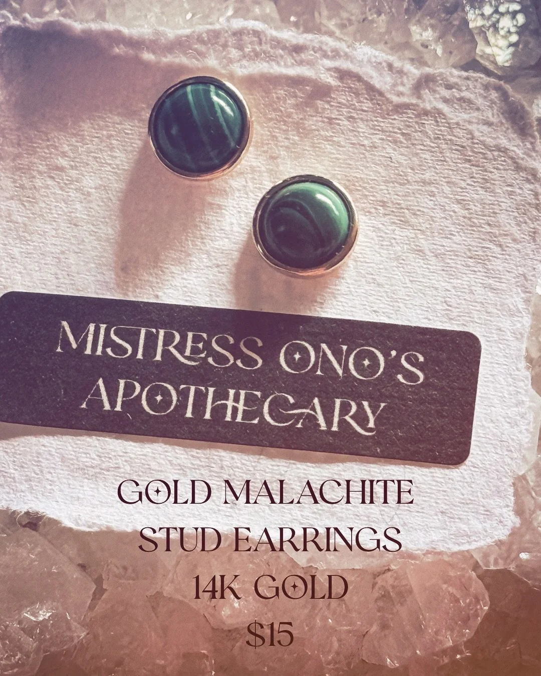 All that glitters ✨ Shop our Enchanted Adornments Collection: Earring edition
We chose a variety of fine gems and crystals to compliment your inner beauty. Work with the energies of the crystals or just sparkle and shine these pretties are enchanted