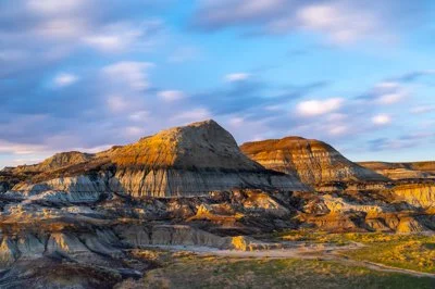 Badlands at Dusk. Alberta, Canada