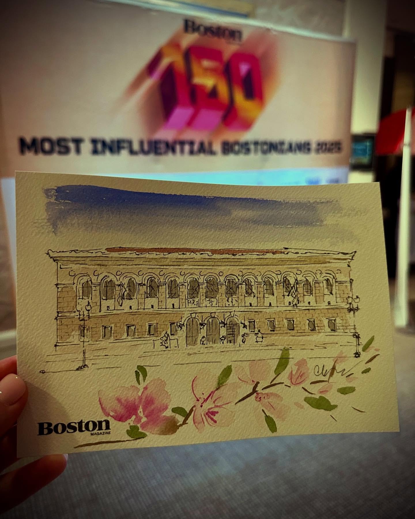 We were honored to join Boston Magazine in celebrating their 150 Most Influential Bostonian, and what better way to mark the moment than with custom artwork featuring iconic Boston landmarks? ✨ Each piece was painted live at the event as a special gi