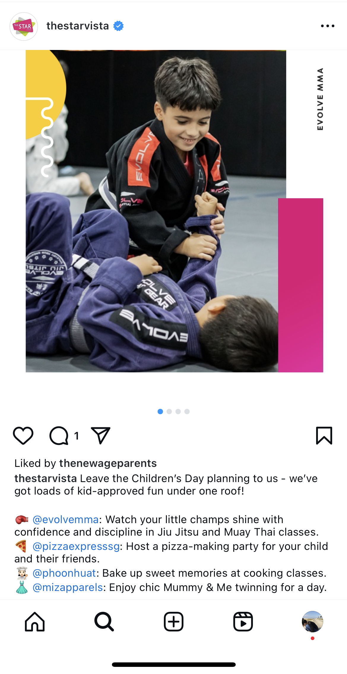 Children's Day activities at Star Vista Mall