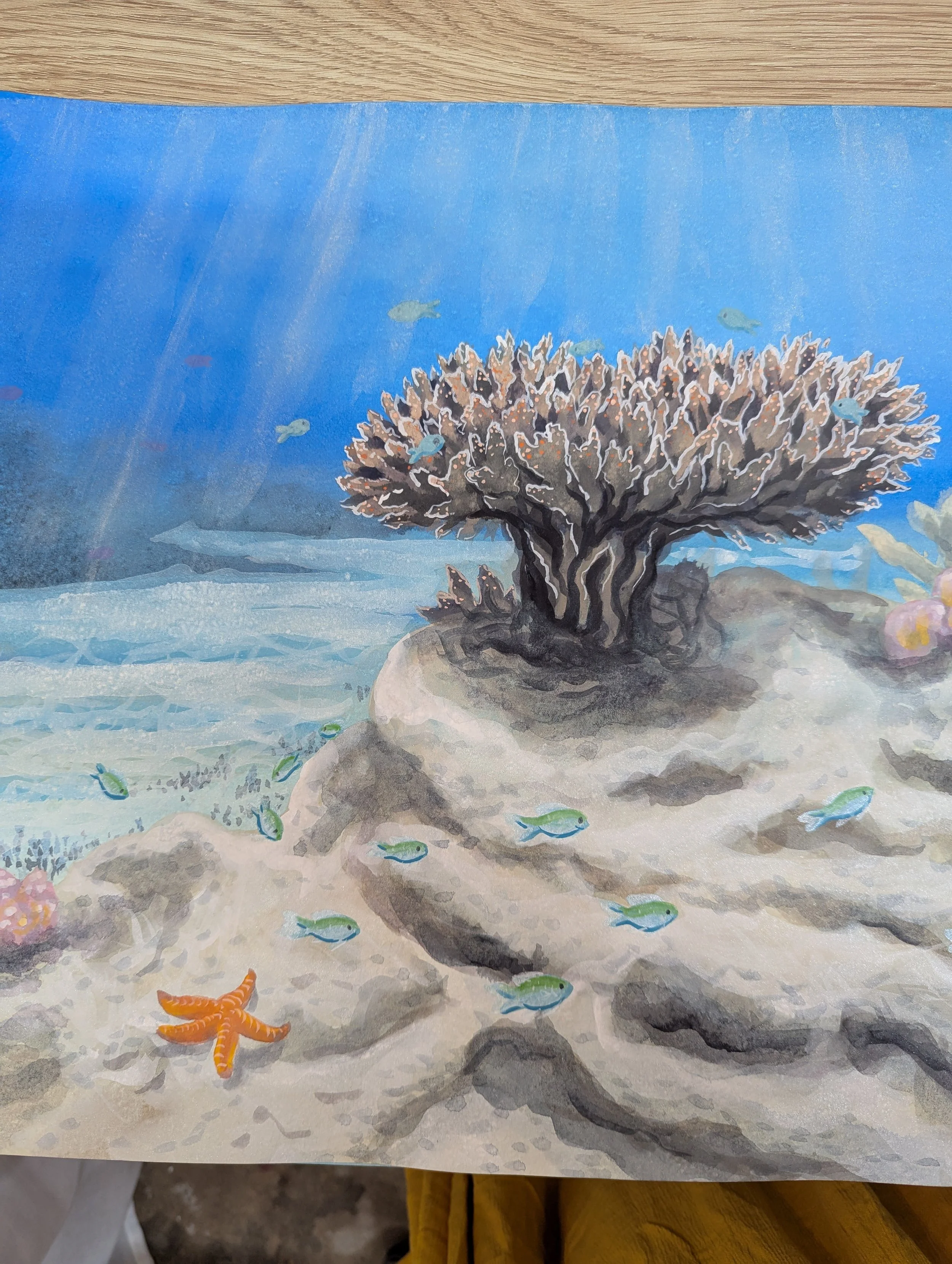 Starfish reef painting