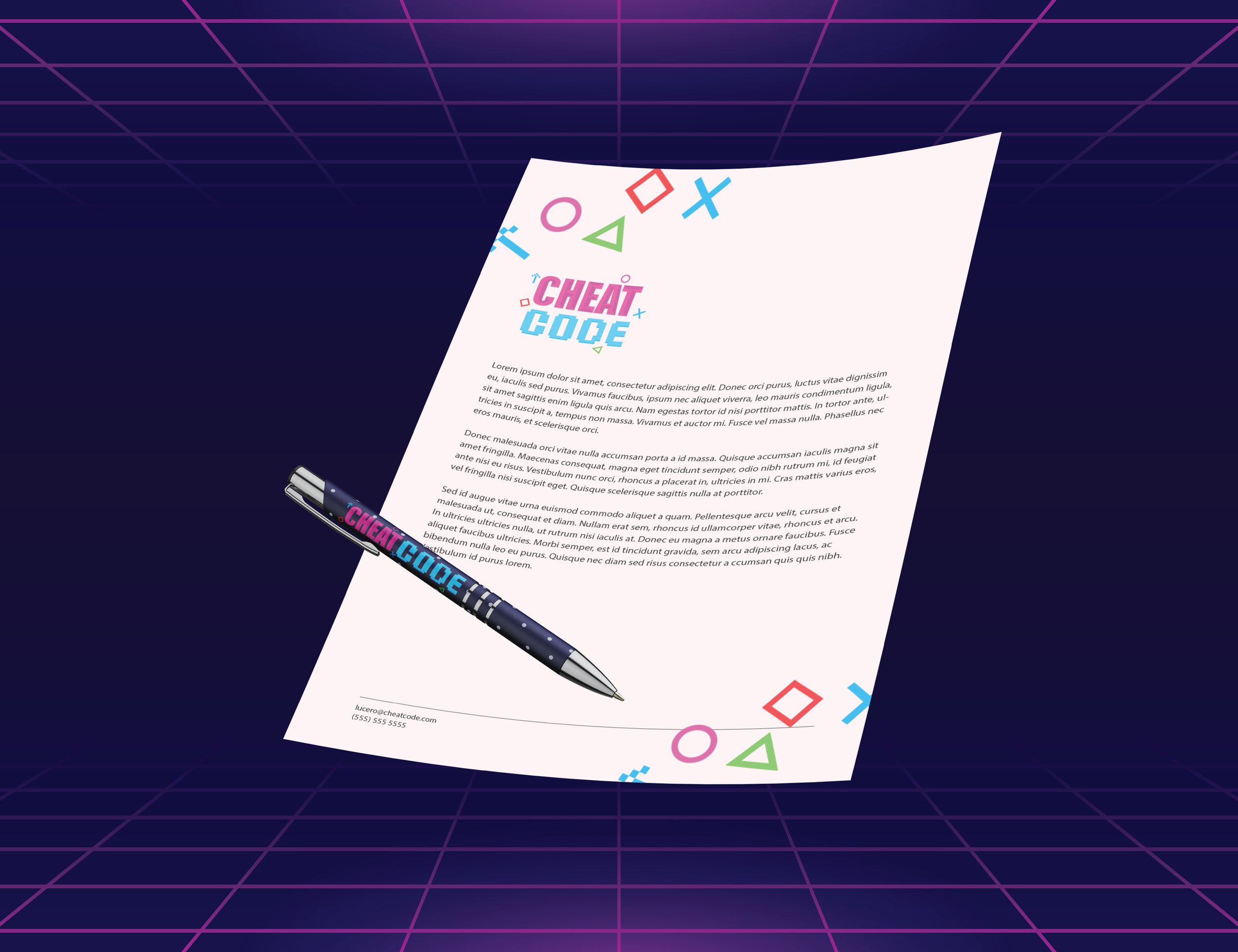 Letterhead & Pen