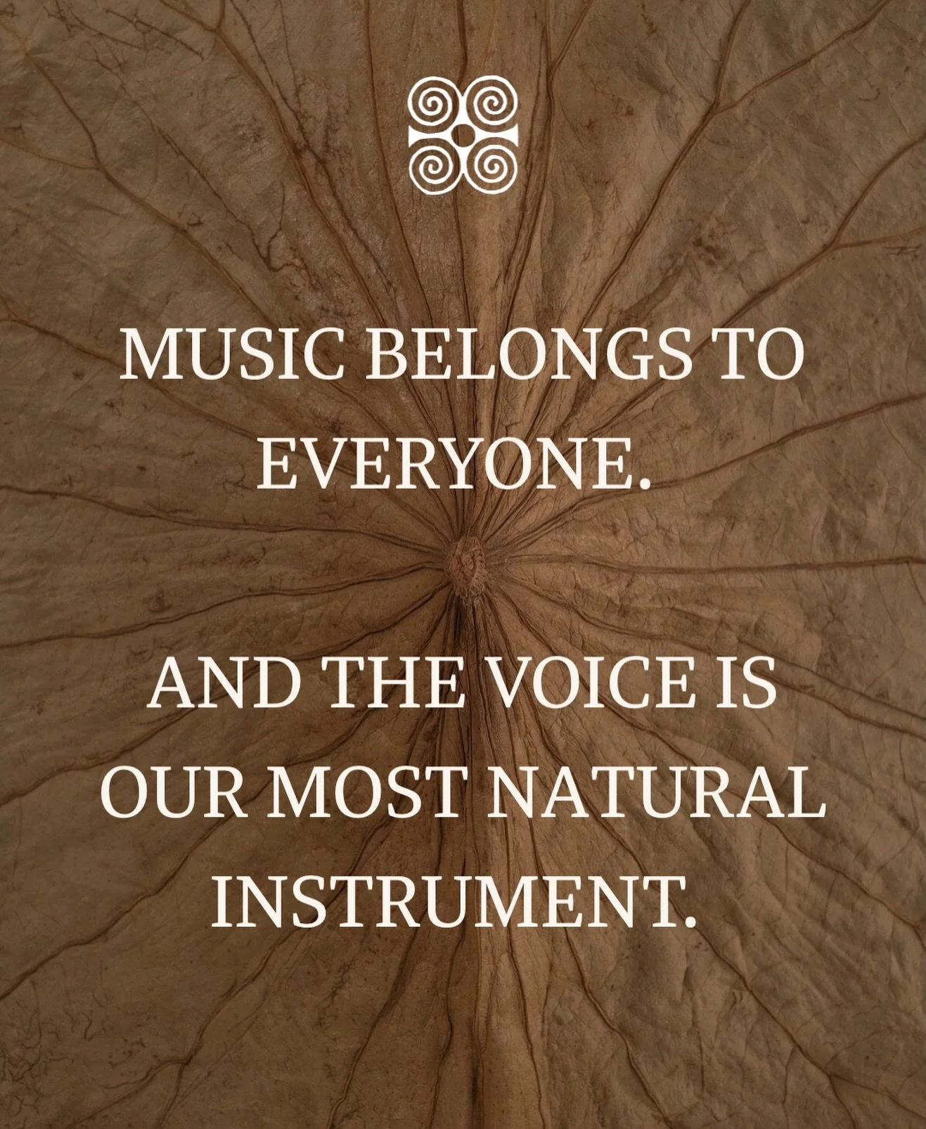 This is the foundation of my work and the philosophy of Terra Cosmica Choir 🎶

We celebrate the voice in all its forms.
I am devoted to teaching true musicianship and making it accessible, embodied and deeply joyful. 

For the love of music !
Am&eac