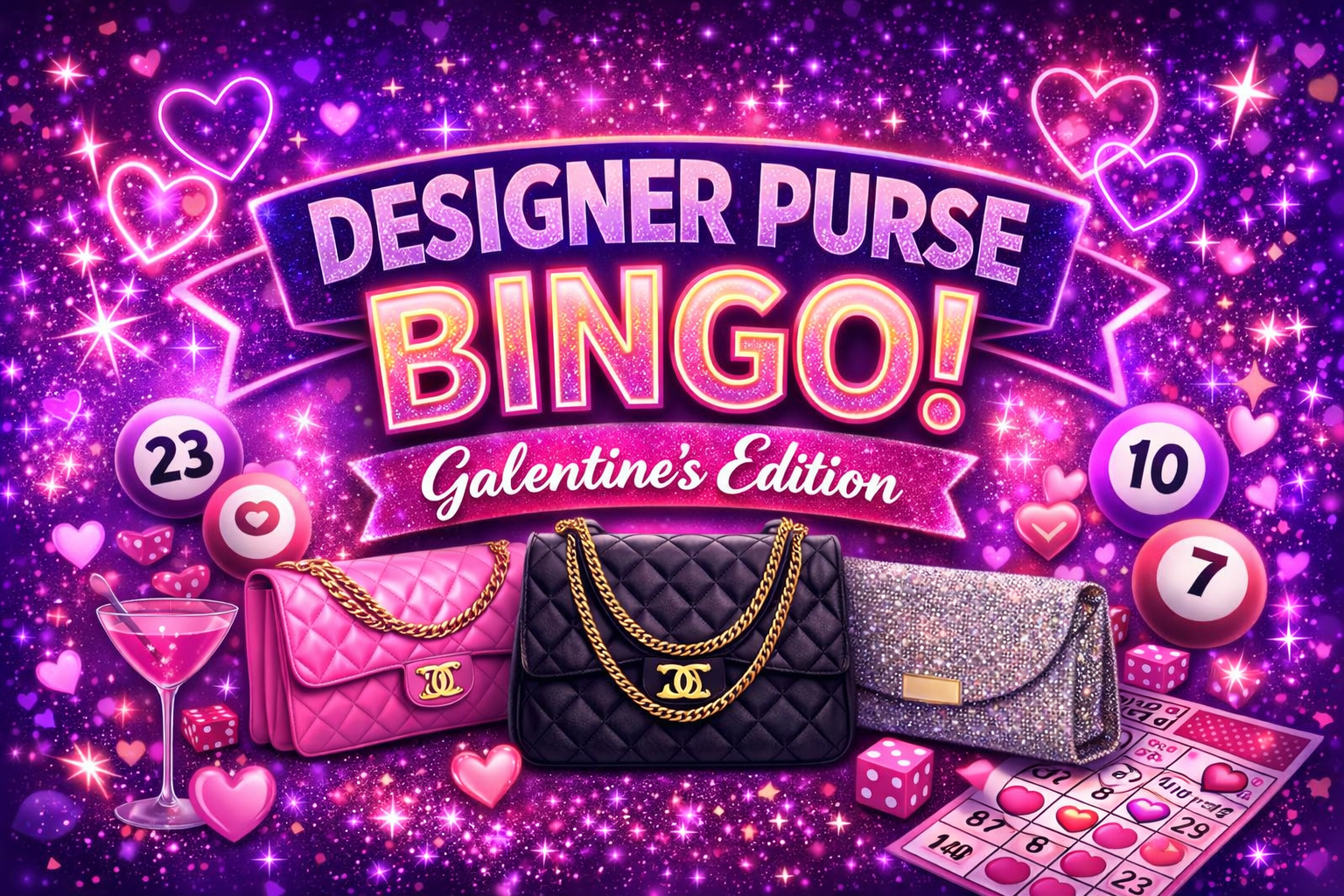 Designer Purse Bingo: Galentine's Edition