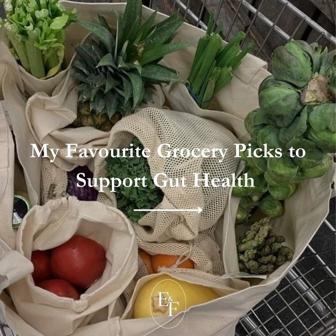 My top grocery store items for a healthy thriving gut. ✨I suggest adding these items into your weekly shop or for when your gut feels like it needs a little extra lovin&rsquo; 💌 

Remember&hellip;.. all healing starts with the GUT 🪄

#ebbandflow #e