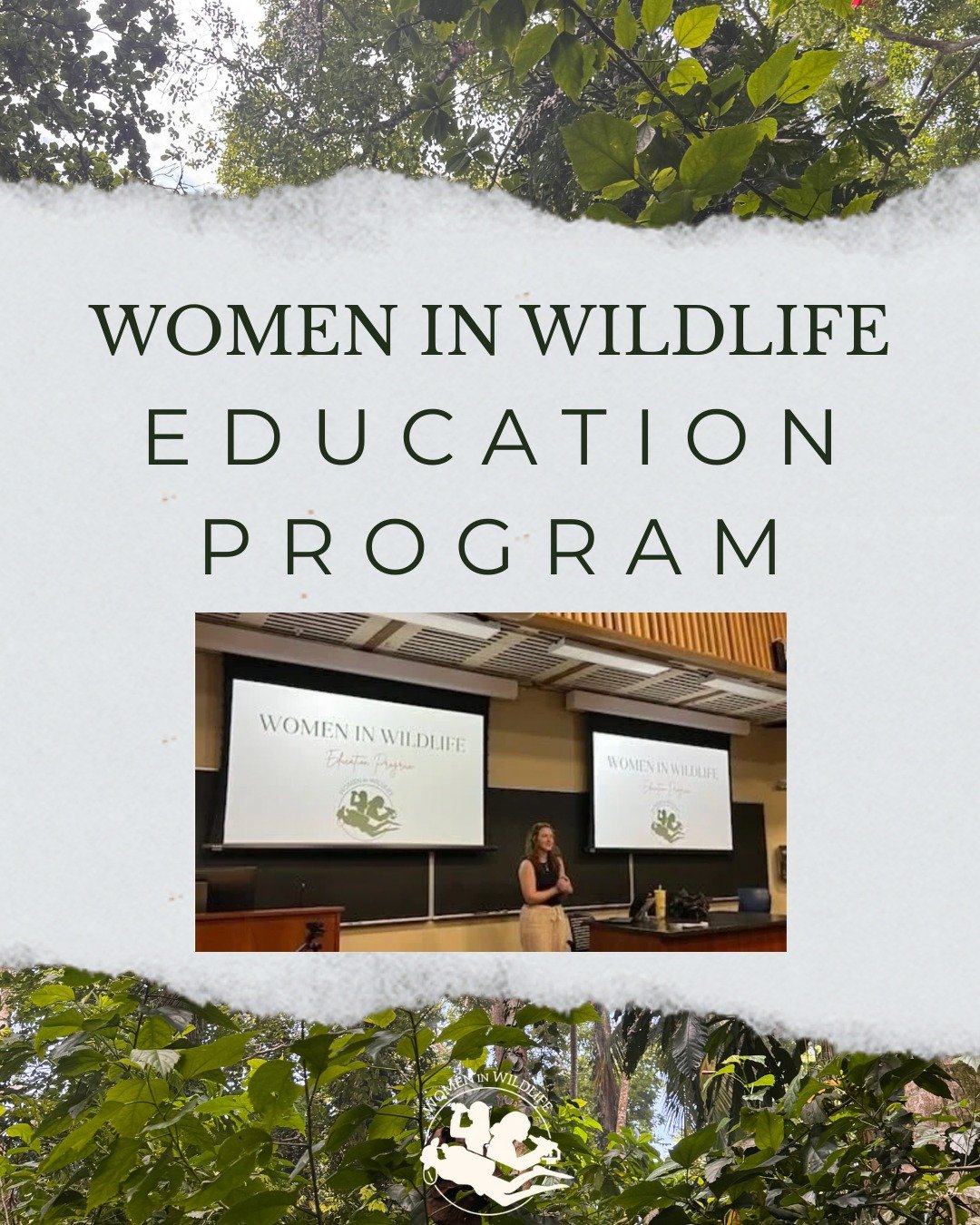 The Women in Wildlife Education Program brings real conversations about conservation, careers, gender equity, and mental health into classrooms and communities. Through interactive presentations, we share who we are, diverse pathways into wildlife, a