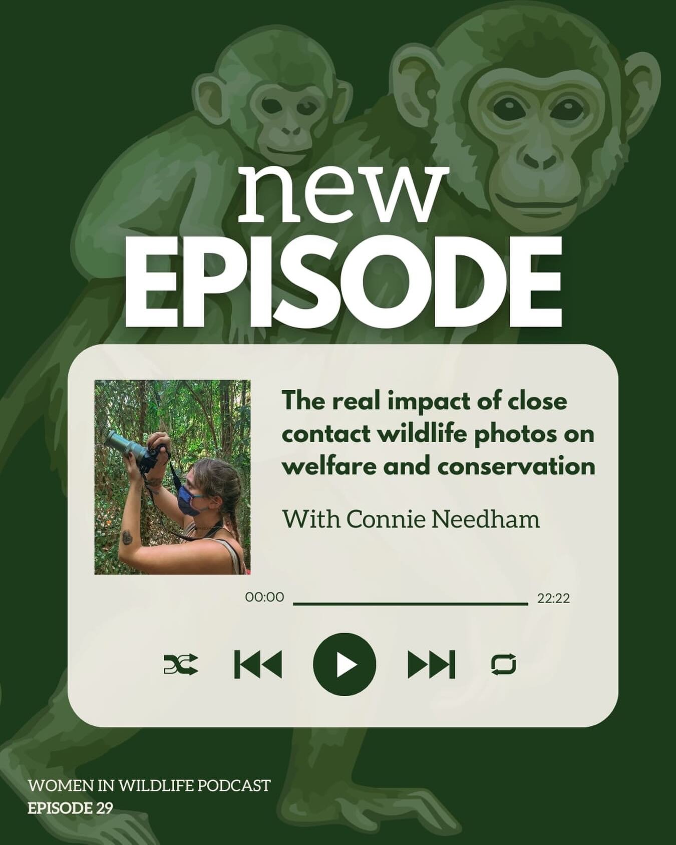 Who can post, and who can&rsquo;t? 🐒🐘

Welcome back for part 2 of our conversation with Connie Needham, which is a topic-based episode where we delve into the profound effects of social media on wildlife welfare and conservation. While social media